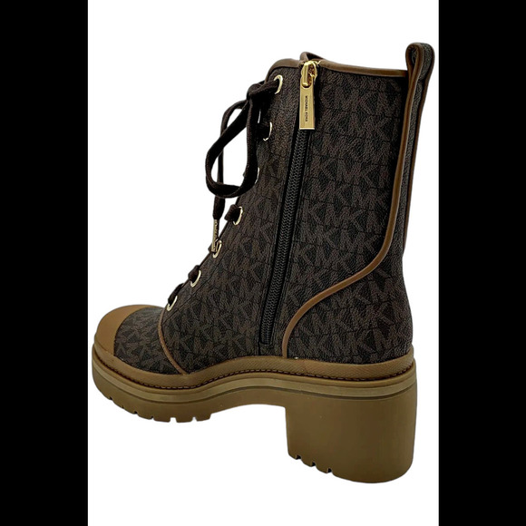 Michael Kors Women's Corey Logo Combat Boot Brown - Medium - Picture 3 of 3